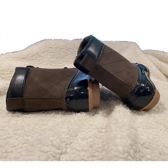 EVI Duck Boots - Brown and Black - Size 8 NWOT - Picture 6 of 9